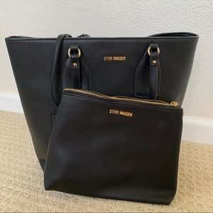 Steve Madden black tote / purse / bag